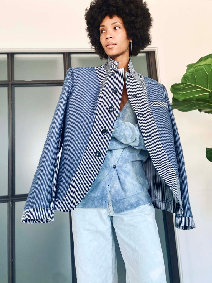Geode, Botanically dyed 100% cashmere V neck cardigan