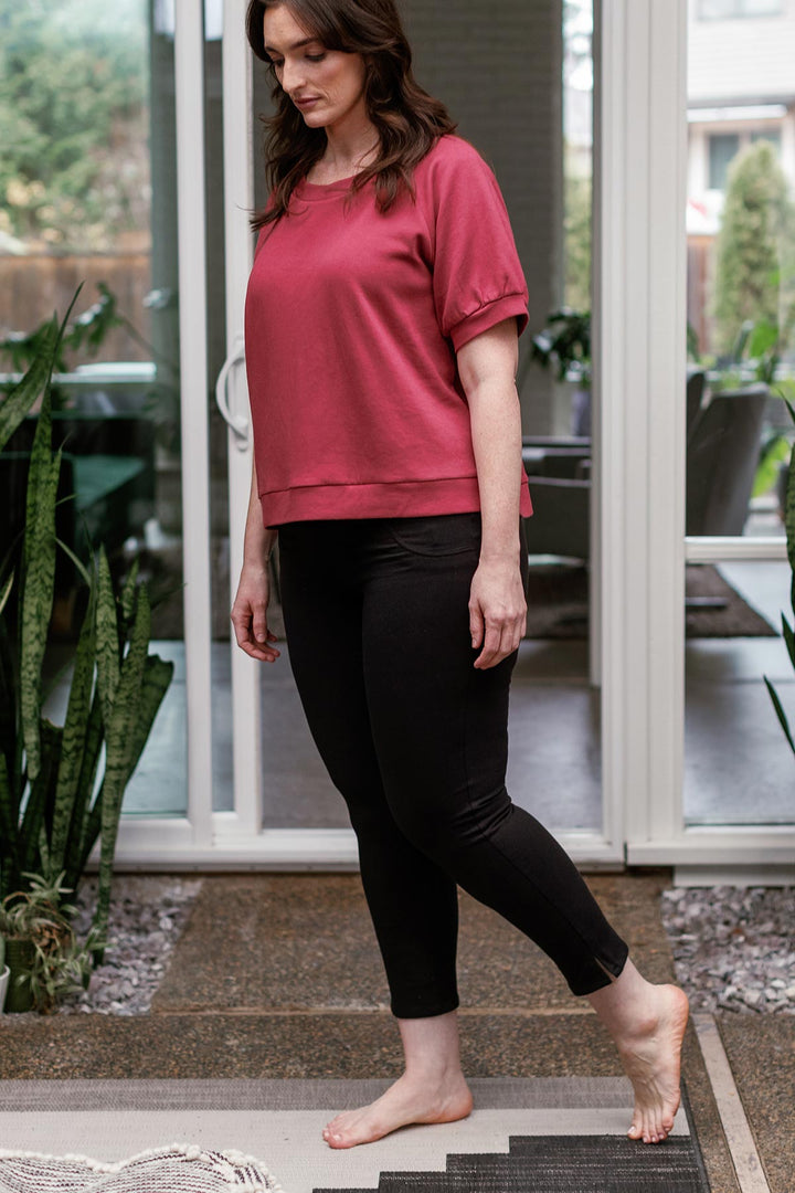 Abby Mid-Waist Cropped Bamboo & Organic Cotton Pencil Pant