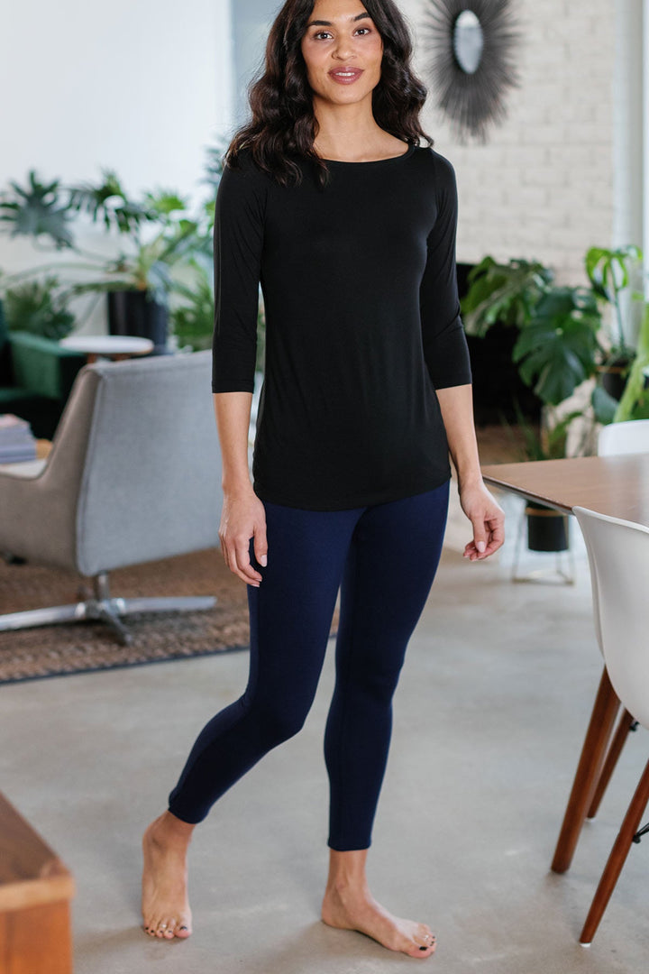 Abby Mid-Waist Cropped Bamboo & Organic Cotton Pencil Pant