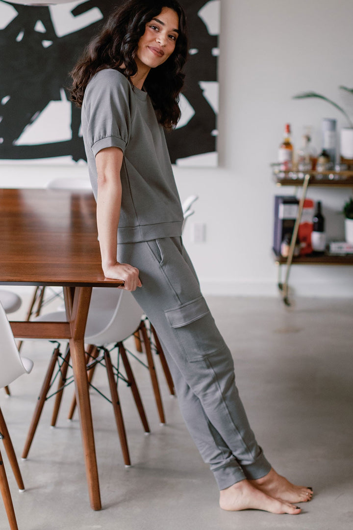 Fay Bamboo & Organic Cotton Sweatshirt Cargo Joggers