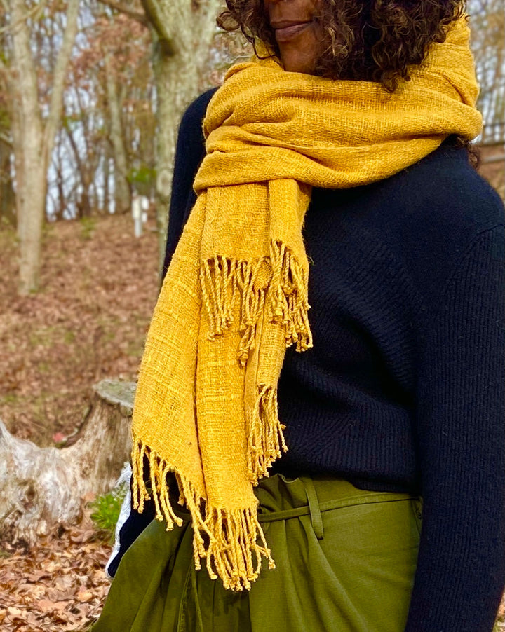 Saba, handloomed Silk scarf