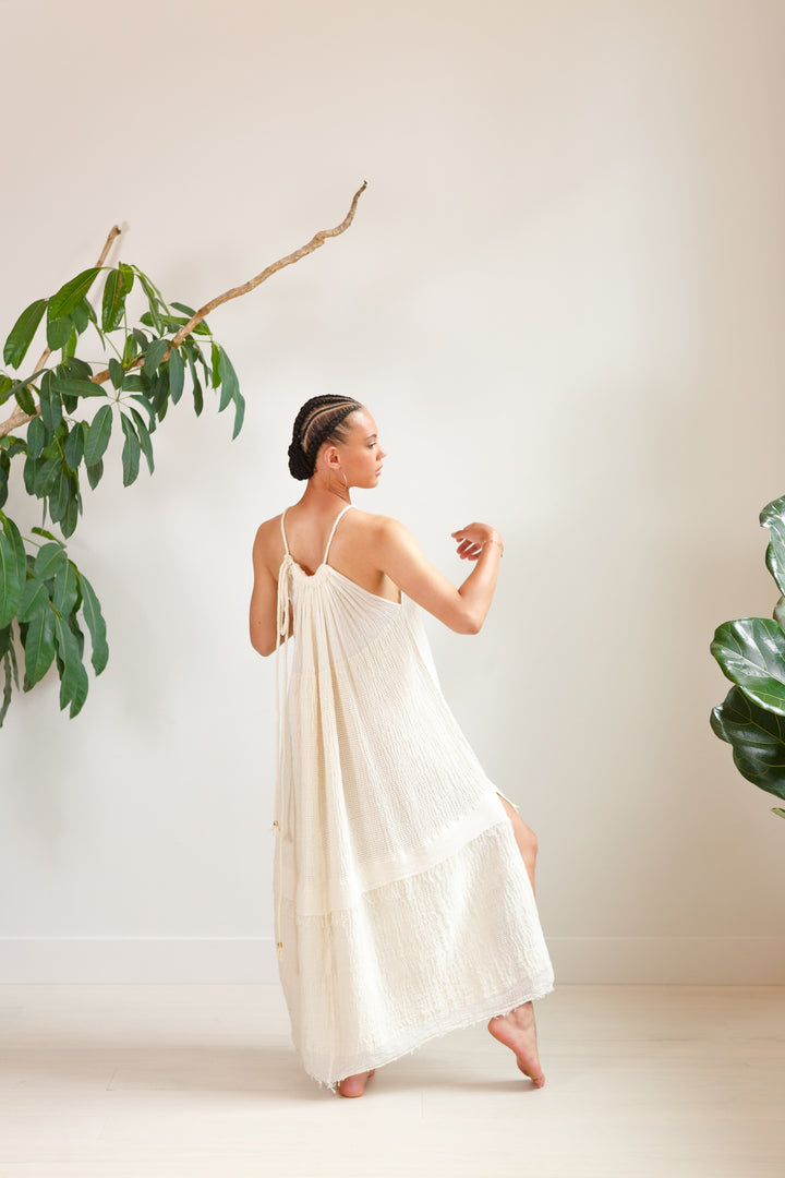 Genet Maxi halter dress