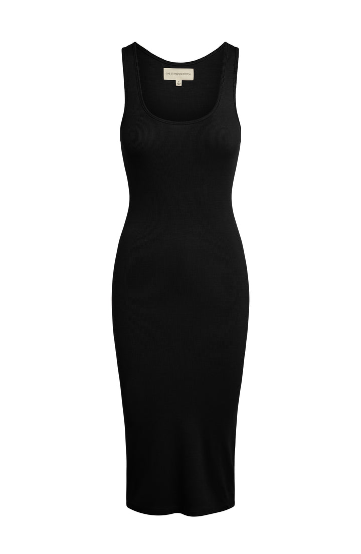 The Scoop Neck Midi Dress