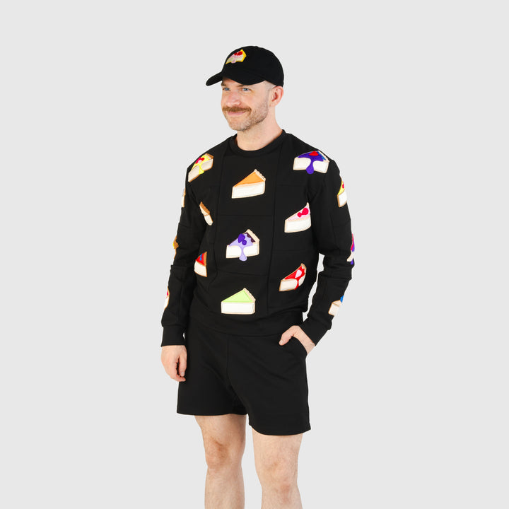 the 'late nite cheesecake' crewneck sweatshirt