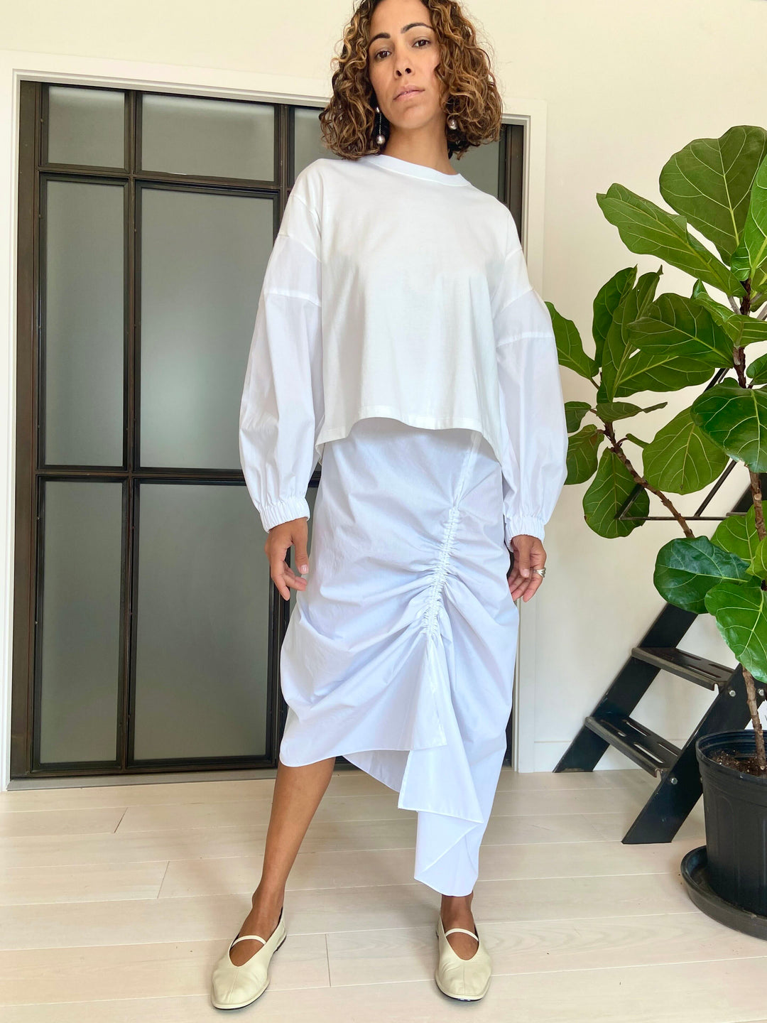 Zenach poplin skirt