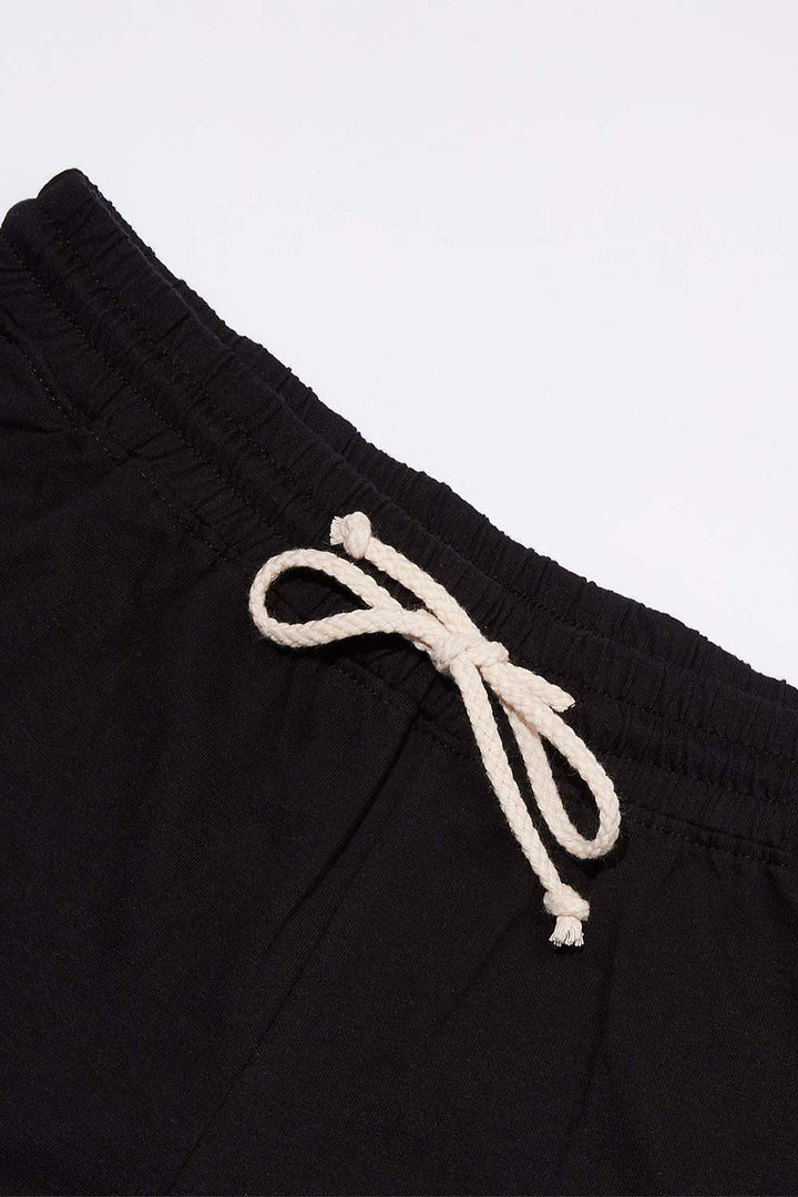 Women's Organic Black Pack: Jogger Pants + Unisex Style Tee