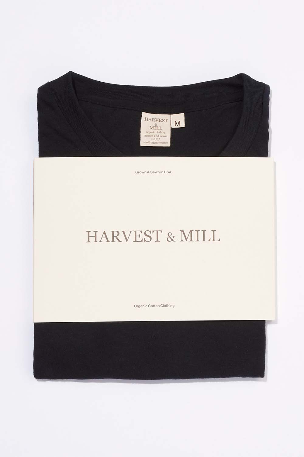 Men's Organic Crew Tee in Black