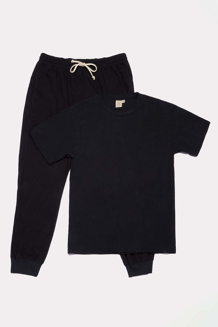 Men's Organic Black Pack: Jogger Pants + Men's Crew