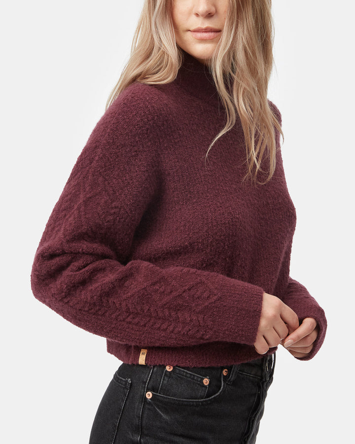 Highline Fuzzy Cable Sleeve Sweater