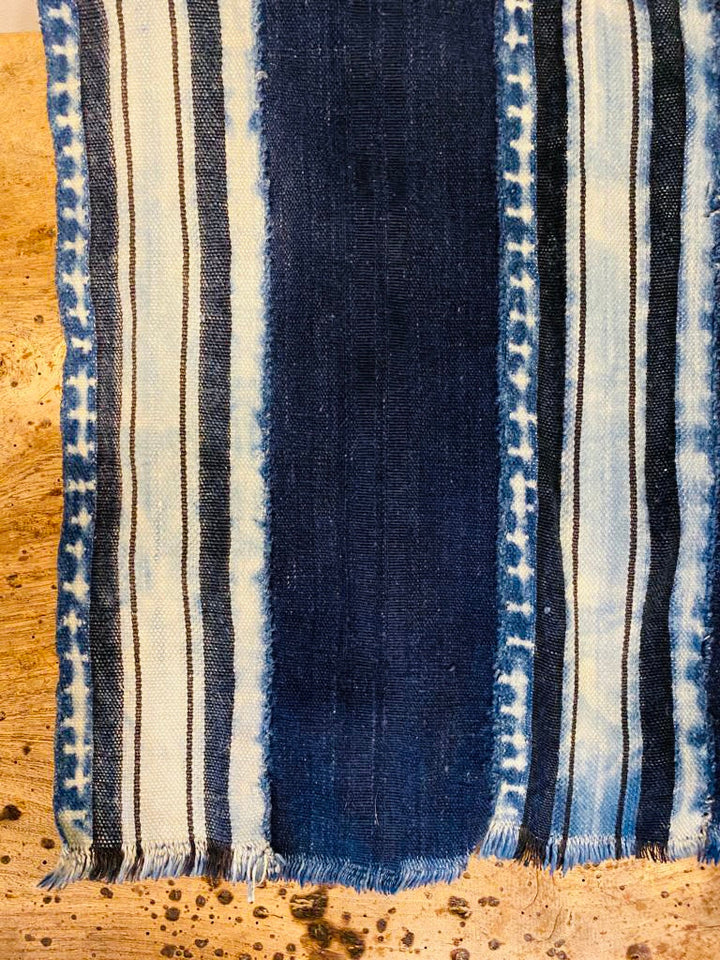 Indigo, Vintage handloomed scarf