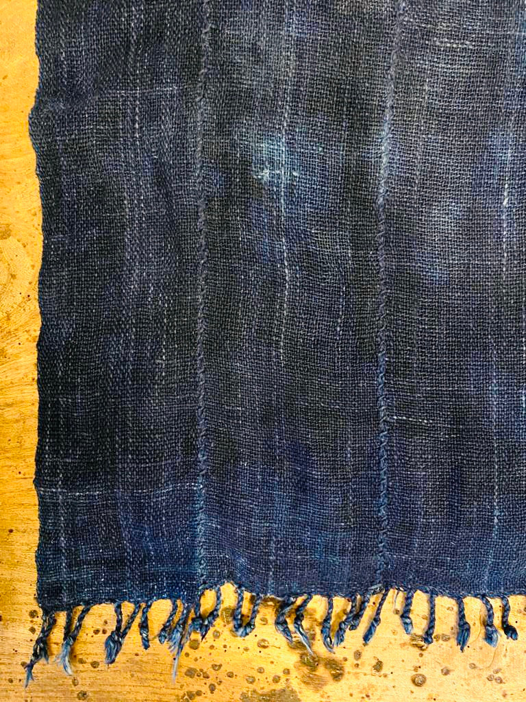 Indigo, Vintage handloomed scarf