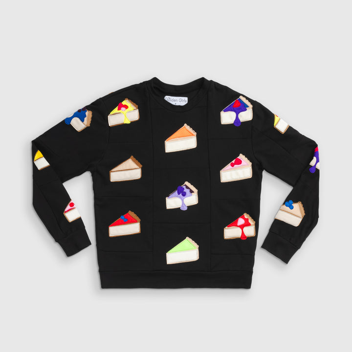 the 'late nite cheesecake' crewneck sweatshirt