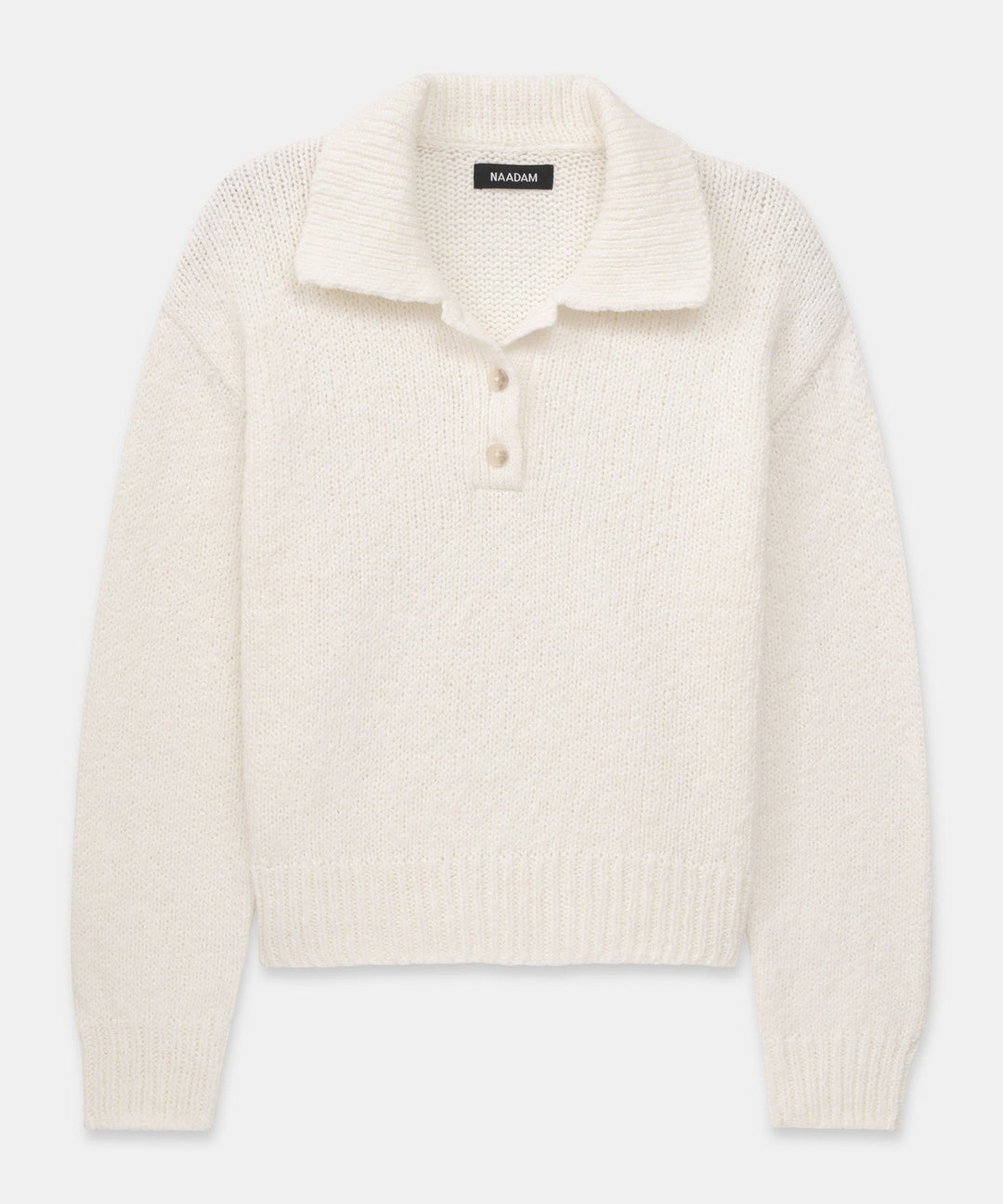 Chunky Cotton Polo Sweater