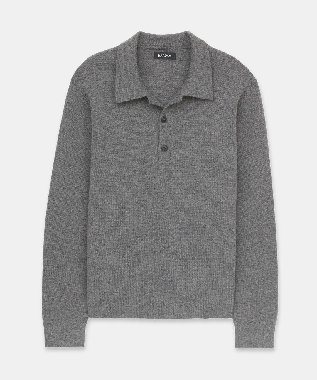 Cotton Cashmere Polo Sweater
