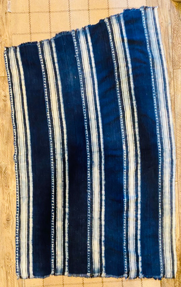 Indigo, Vintage handloomed scarf