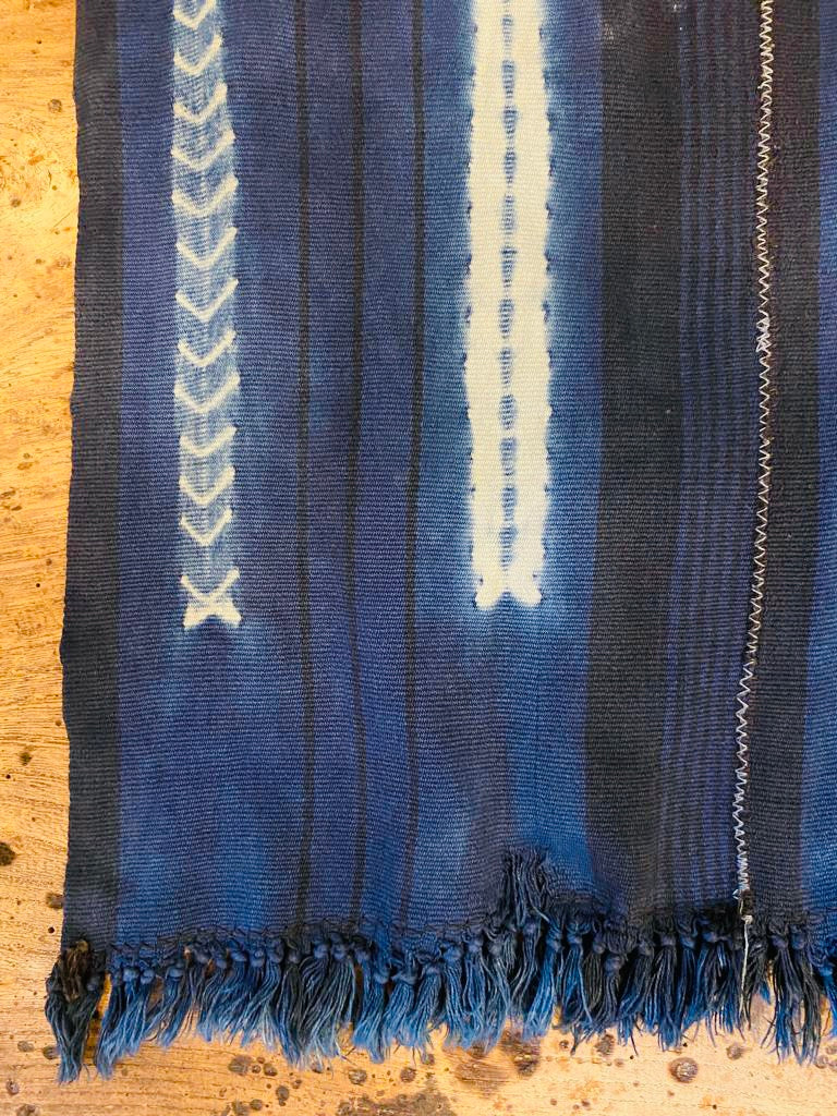 Indigo, Vintage handloomed scarf