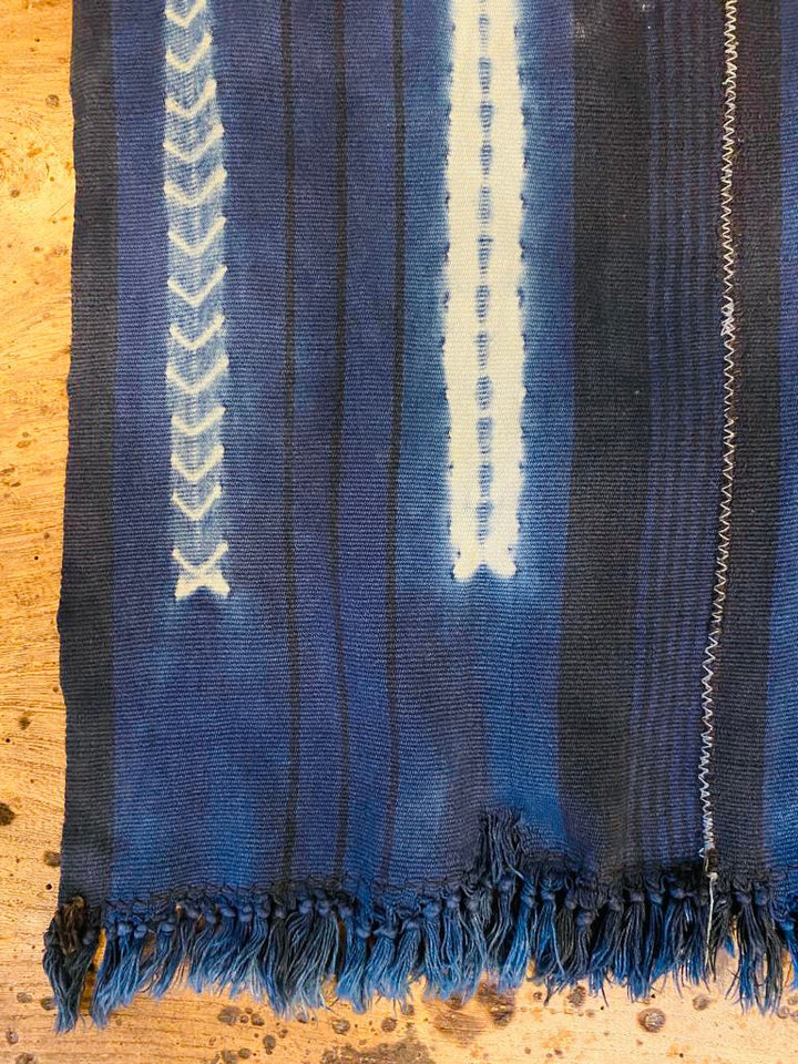 Indigo, Vintage handloomed scarf