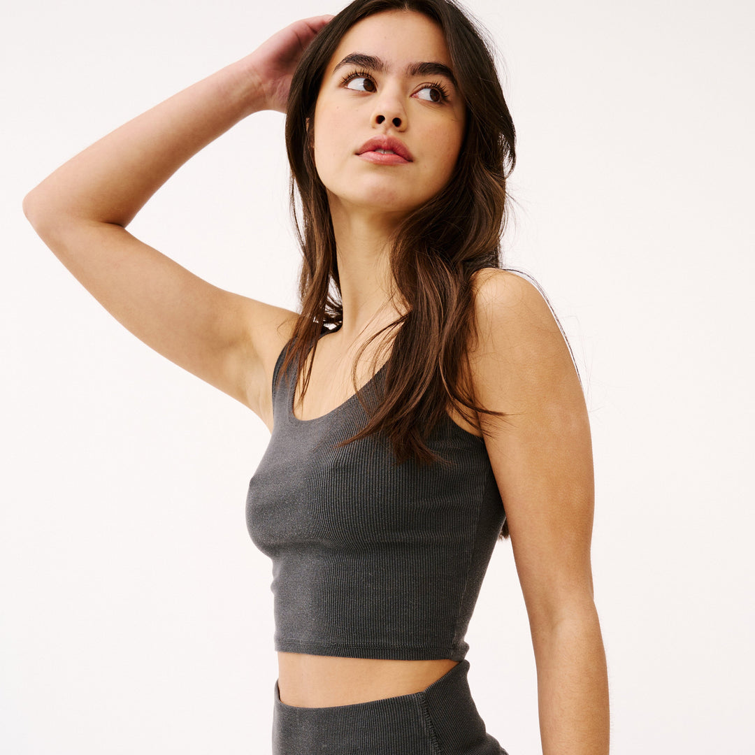Ribbed Fitted Crop Top