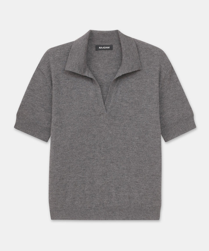 Super Fine Cashmere Short Sleeve Polo
