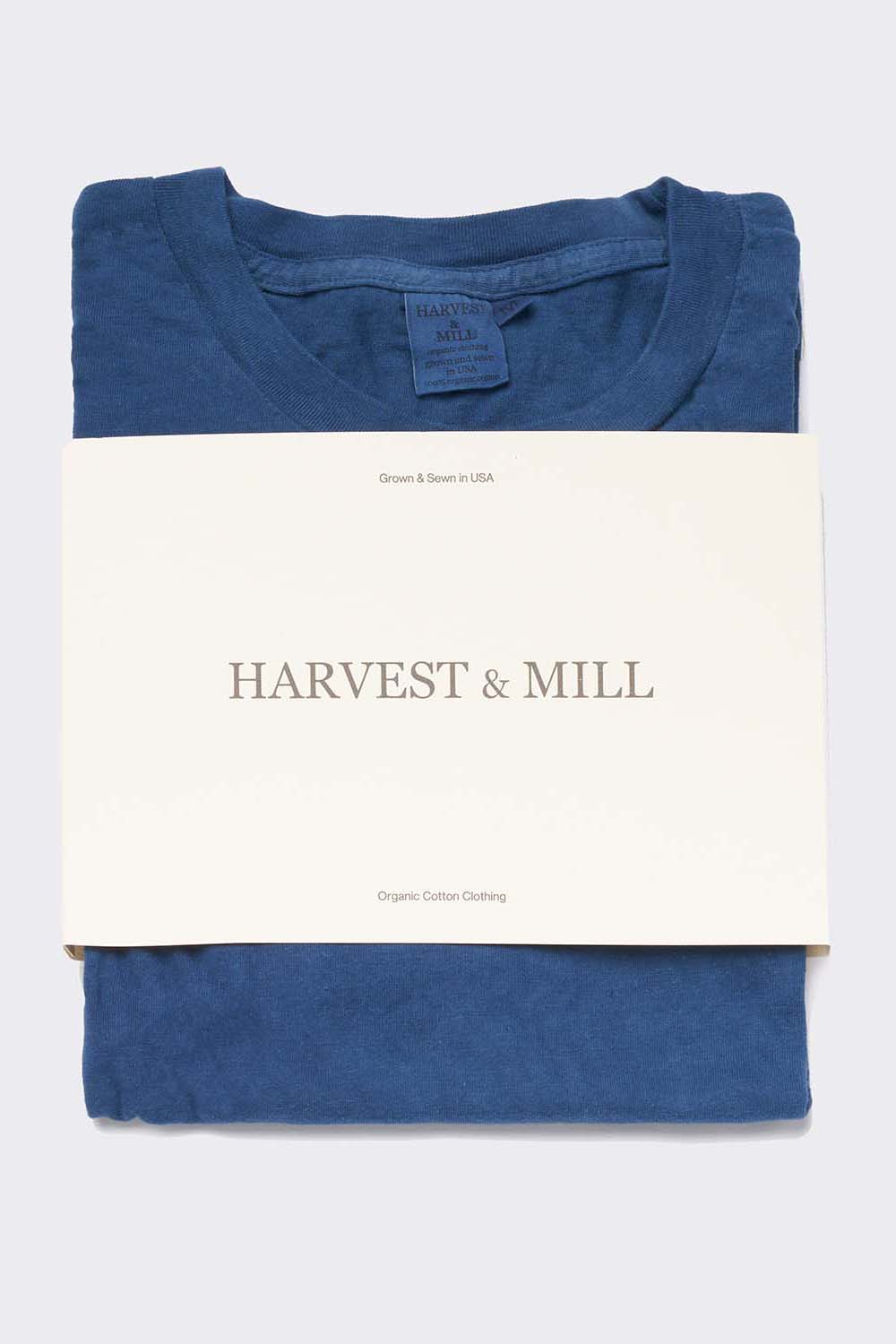 Indigo Dyed Women's Organic Unisex Style Crew Tee