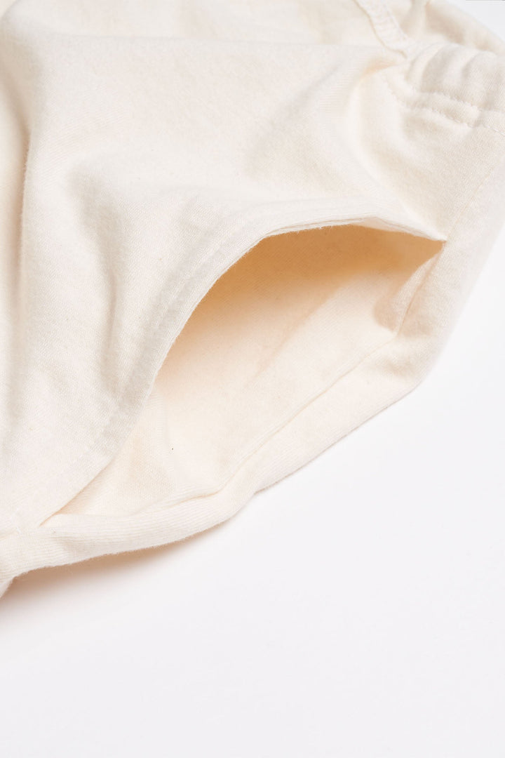 Women's Organic Drawstring Only Lounge Shorts in Natural