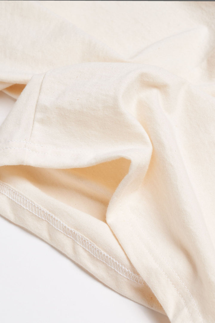 Women's Organic Drawstring Only Lounge Shorts in Natural