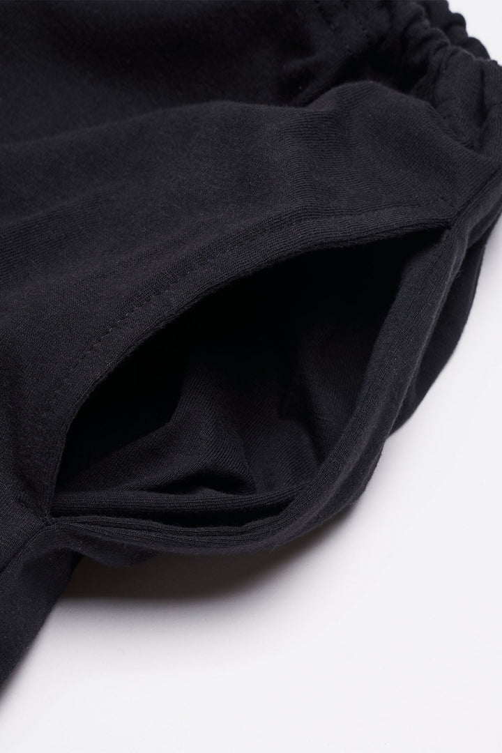 Women's Organic Drawstring Only Lounge Pants in Black