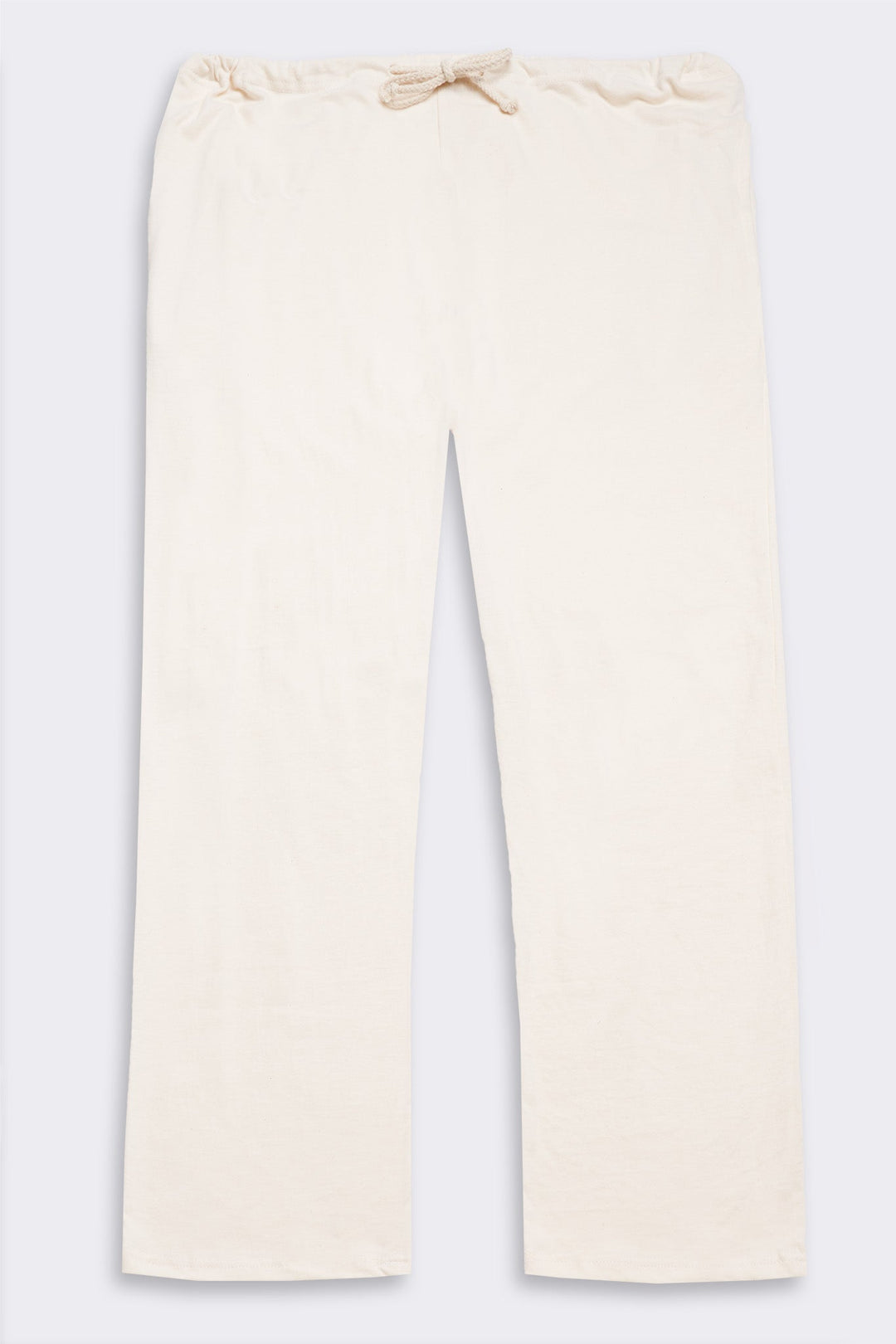 Women's Organic Drawstring Only Lounge Pants in Natural