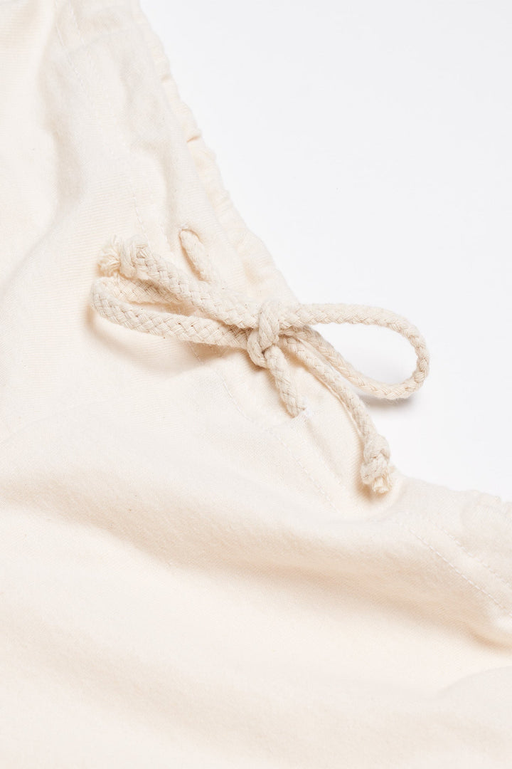 Women's Organic Drawstring Only Lounge Pants in Natural
