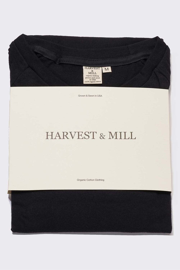 Men's Organic Raglan in Black