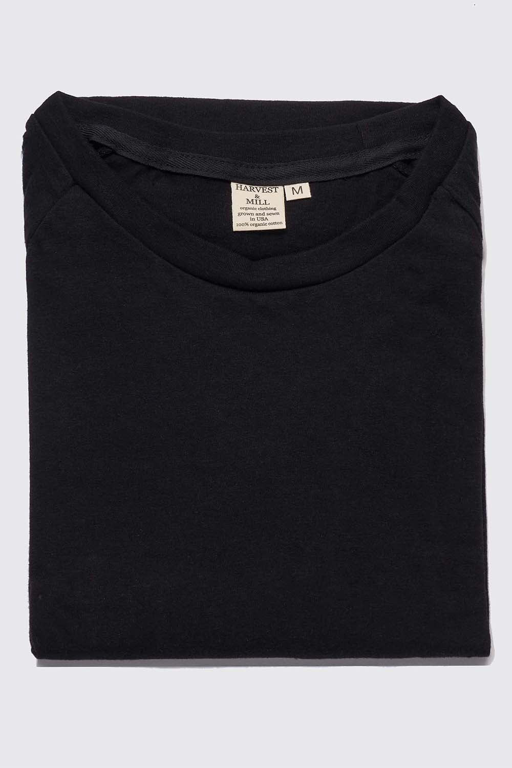 Men's Organic Raglan in Black