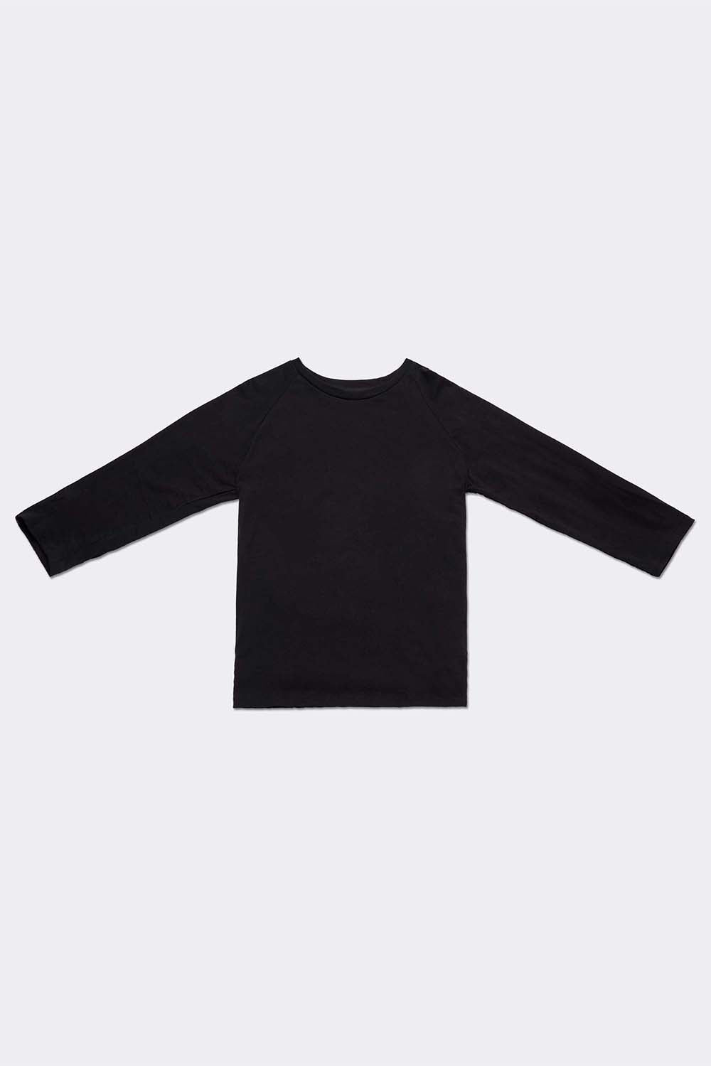 Men's Organic Raglan in Black