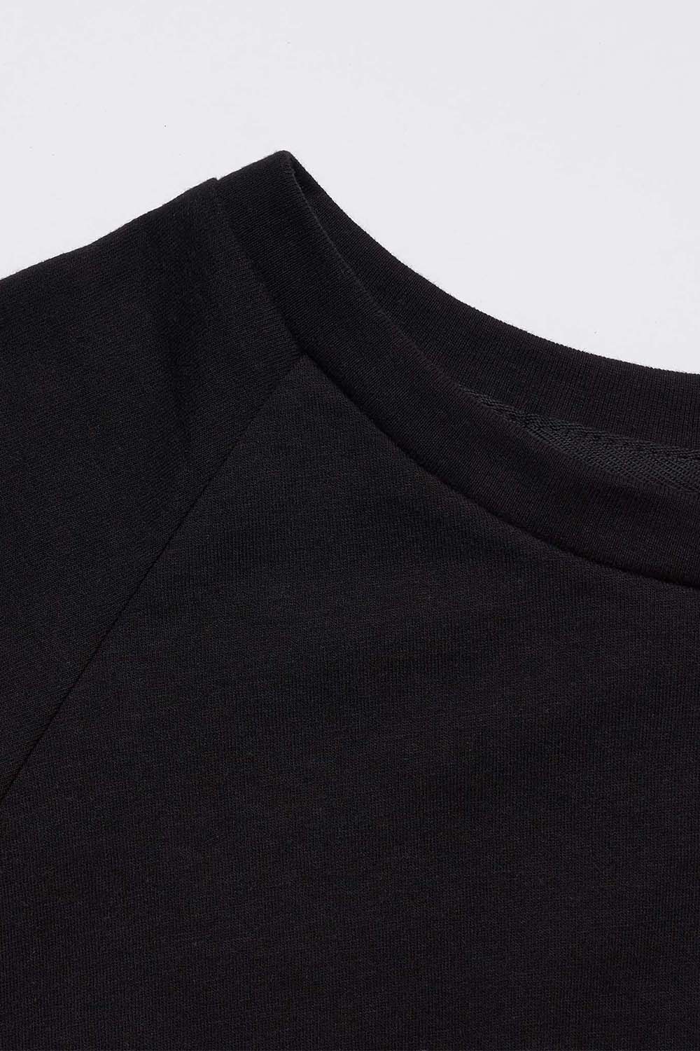 Men's Organic Raglan in Black