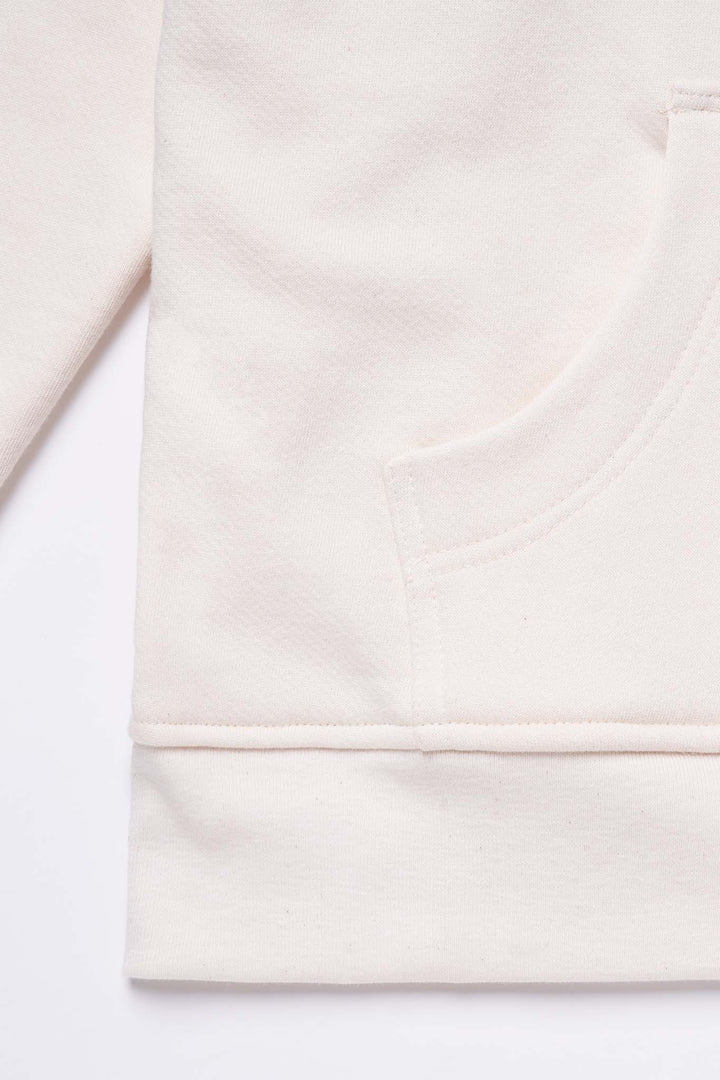 Women's Organic Hoodie Sweatshirt in Natural