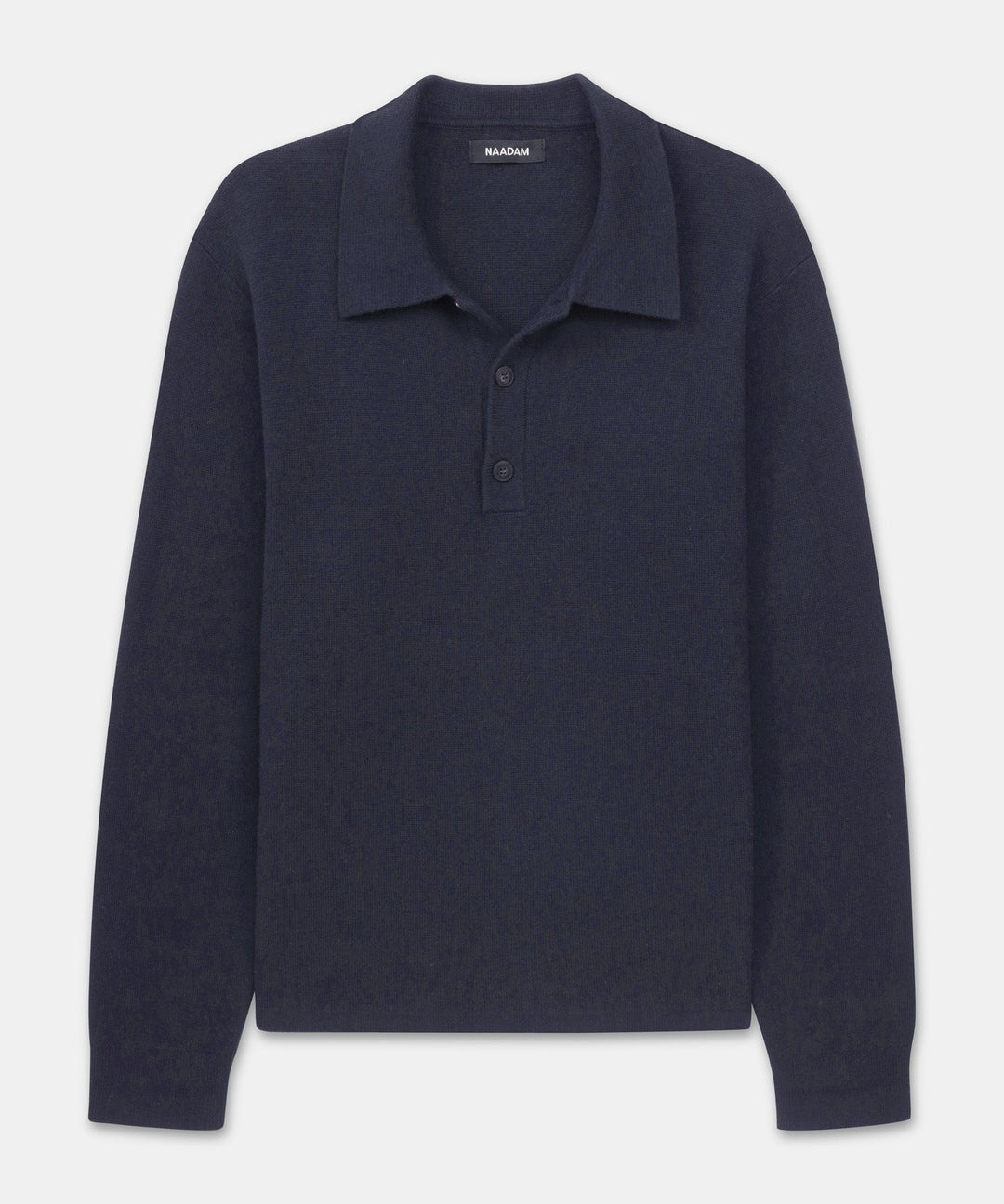 Cotton Cashmere Polo Sweater