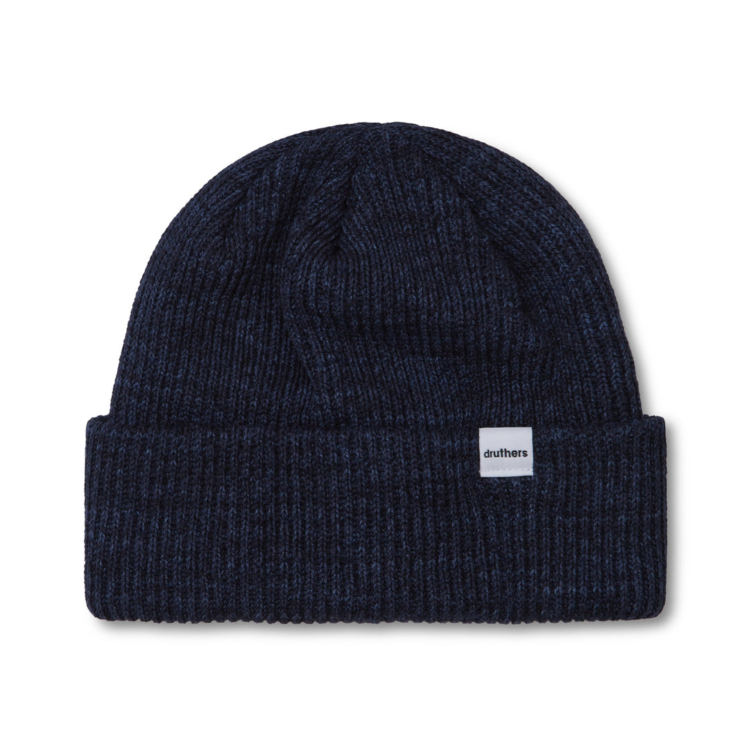 Recycled Cotton Ribbed Knit Beanie