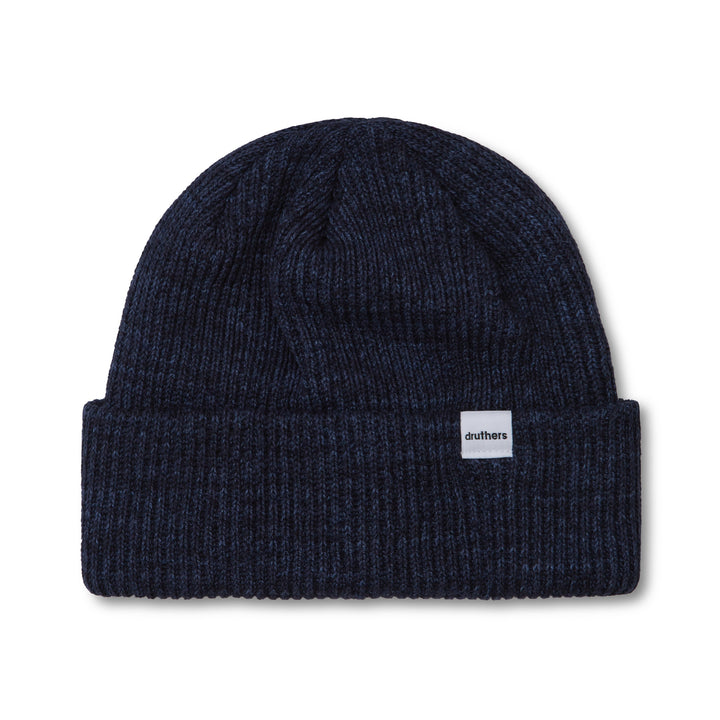 Recycled Cotton Ribbed Knit Beanie