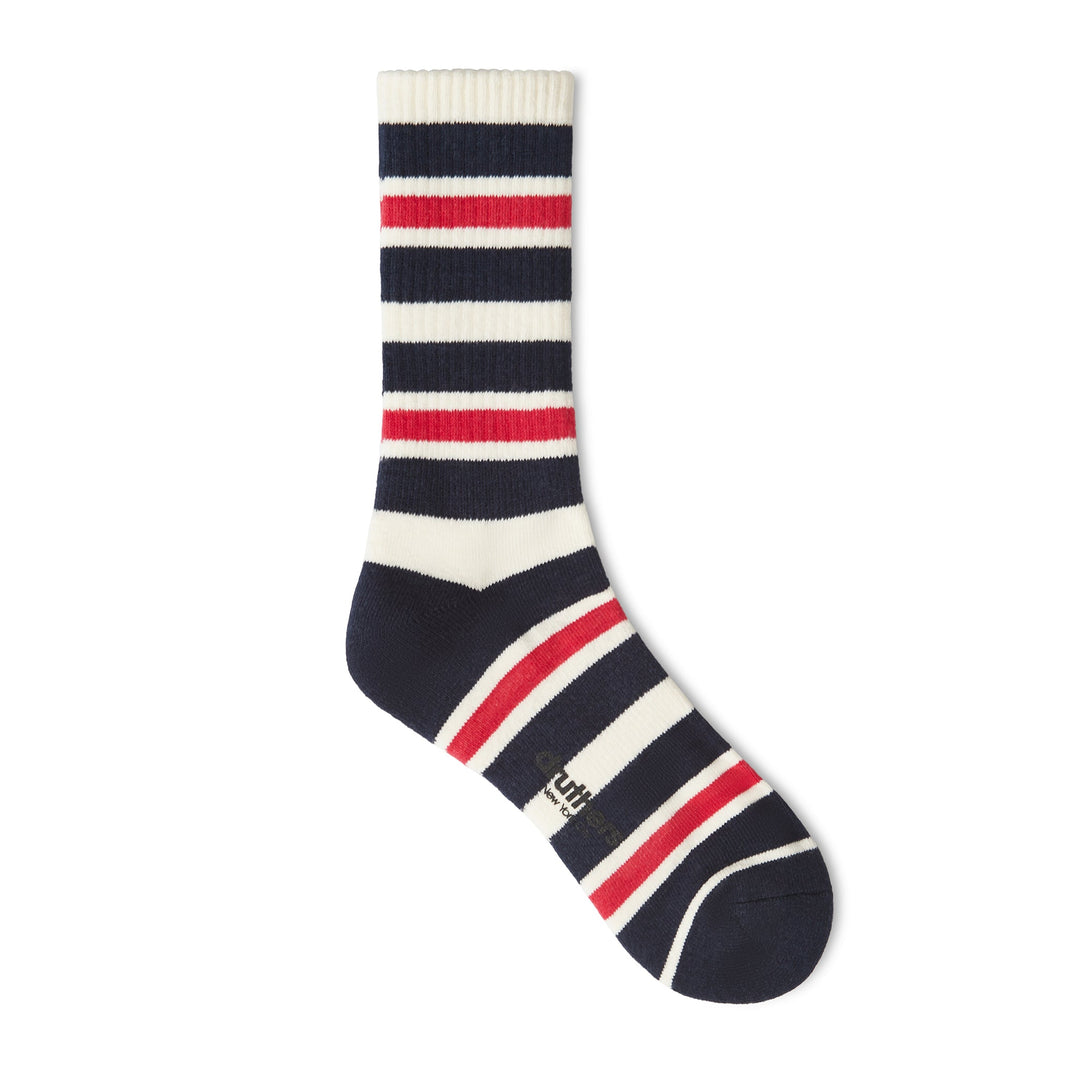 Luxury Yarn Stripe Crew Sock