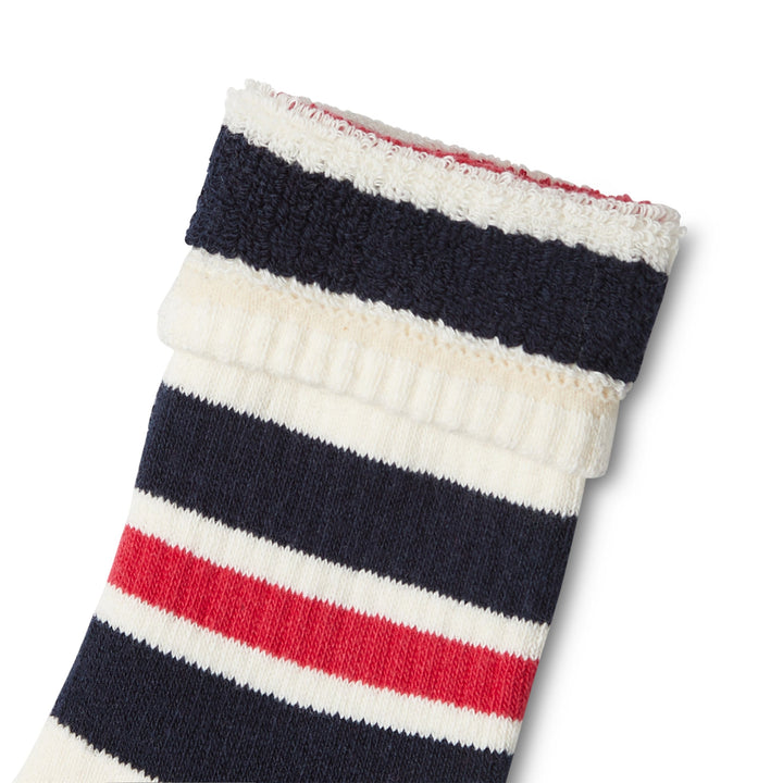 Luxury Yarn Stripe Crew Sock