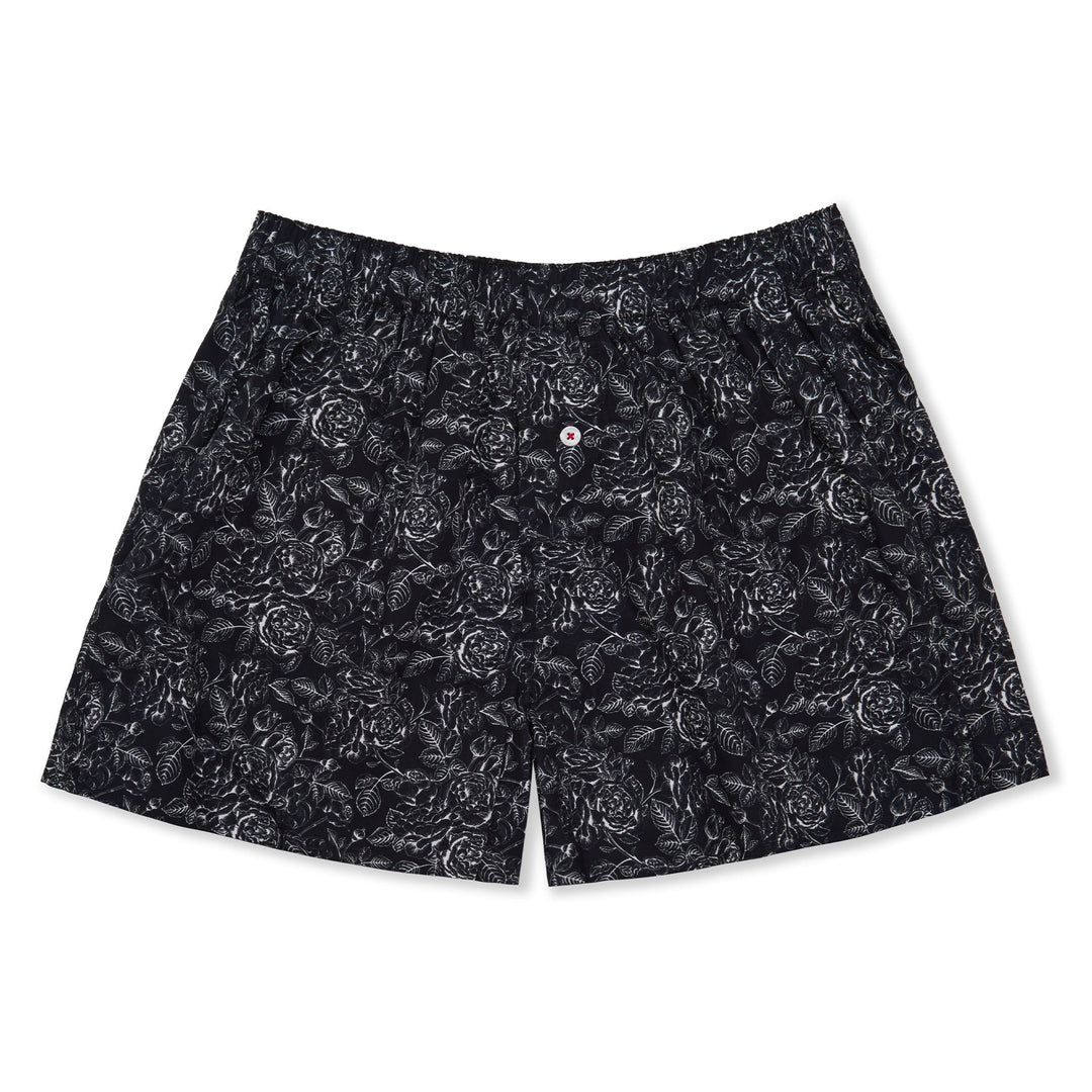 Organic Cotton Rose Boxer Shorts