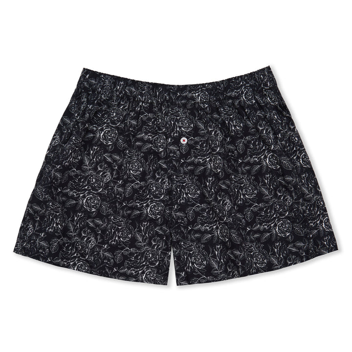 Organic Cotton Rose Boxer Shorts
