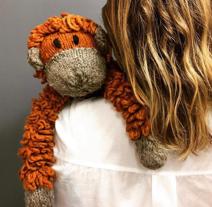 Wool Knit Buddy  | Opal the Oranguntan