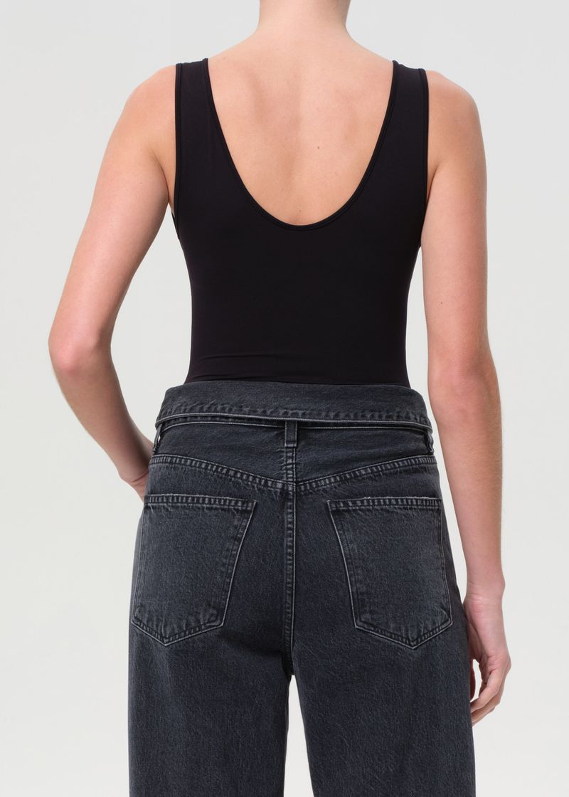 Tora Tank Bodysuit in Black