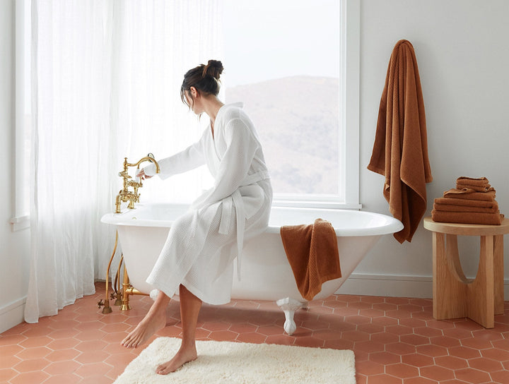 Unisex Organic Waffle Robe