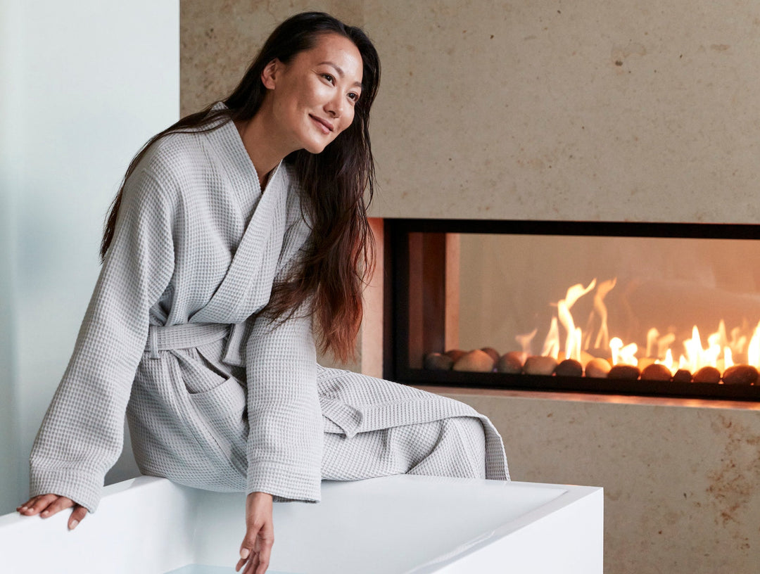 Unisex Organic Waffle Robe