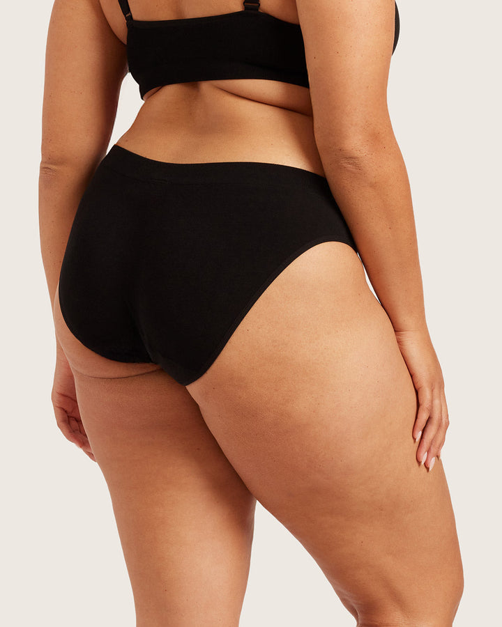 Period & Leak Proof - Classic Bikini - Light - Moderate - Black