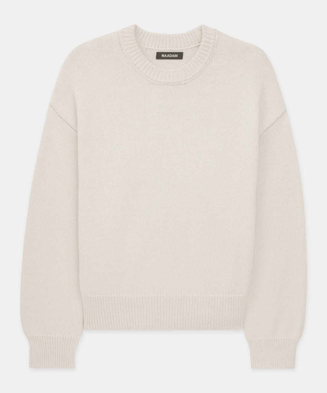 Cotton Relaxed Crewneck Sweater