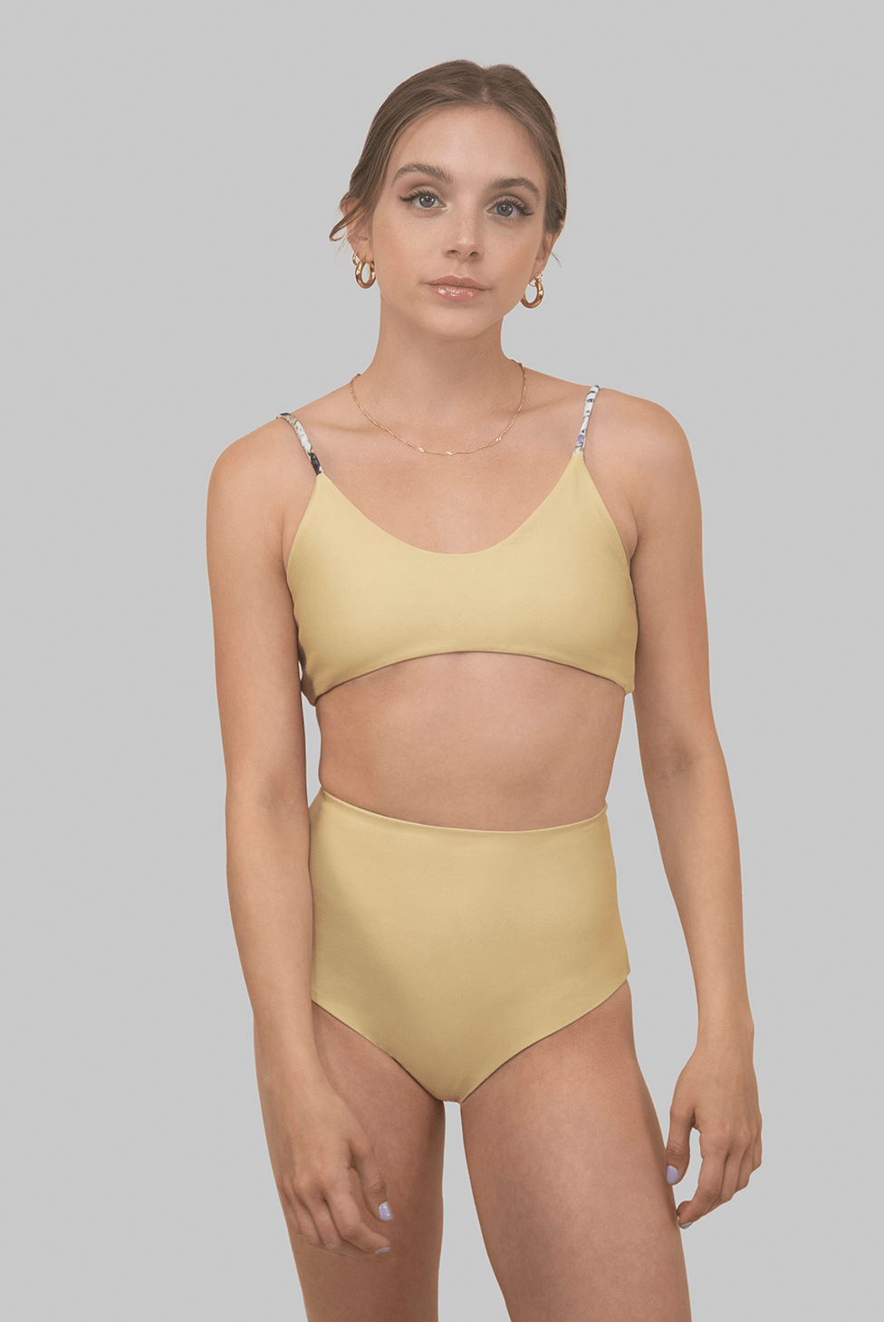 Reverie Reversible High-Waisted Bikini Bottom
