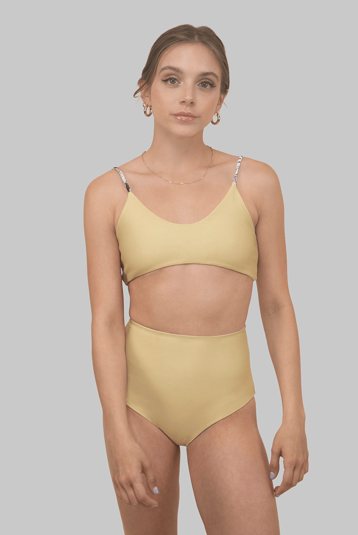 Reverie Reversible High-Waisted Bikini Bottom