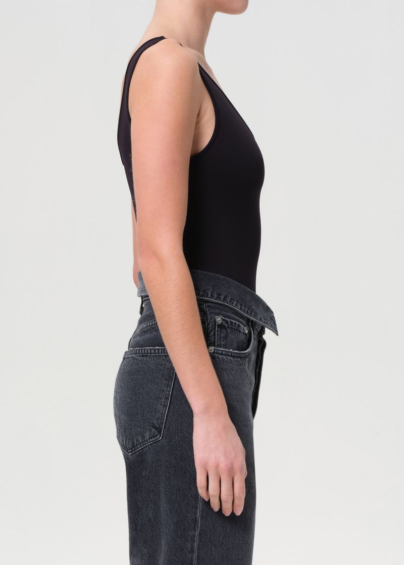 Tora Tank Bodysuit in Black